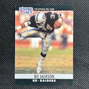 1990 NFL Pro Set Bo Jackson Los Angeles Oakland Raiders #155